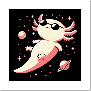 Space Axolotl Posters and Art